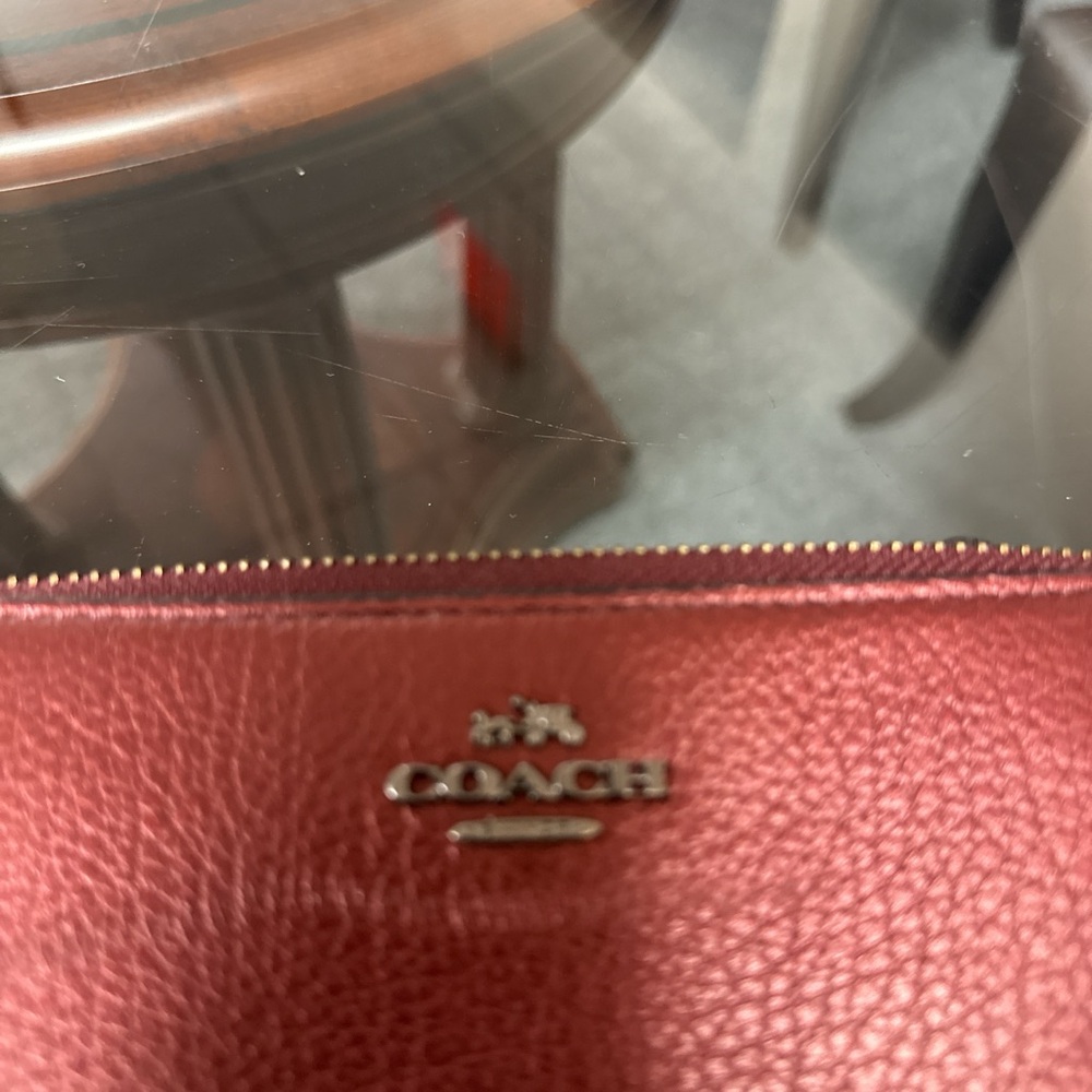 Coach Burgundy Leather Wallet